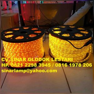 Lampu Selang Hias 100 meter Warna Orange dan Kuning