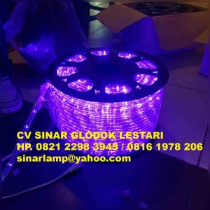 Lampu Selang LED Bulat Warna Ungu