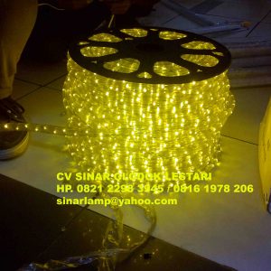 Lampu Selang Led Kotak warna Kuning