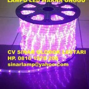 Lampu LED Selang Hias Warna Ungu