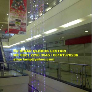 Lampu Hias Dekorasi Natal Lurus 10 meter