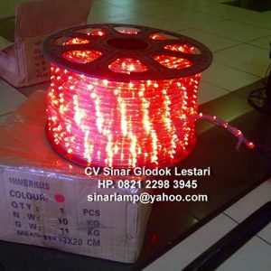 Lampu LED Selang Hias Warna Merah