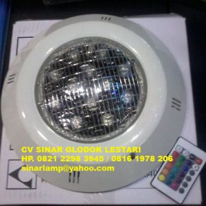 Lampu Kolam Renang LED 12W RGB Warna Warni