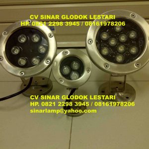 Lampu Sorot Kolam Renang Air Mancur LED 3W 6W dan 9W