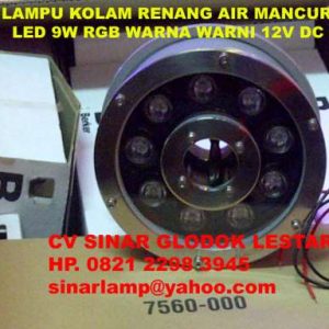 Lampu Kolam Renang Air Mancur Underwater LED RGB 9W