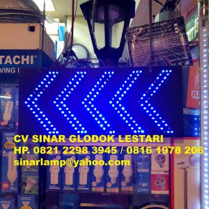 Lampu Blue Arrow Pattern LED