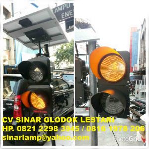 Lampu Warning Light Shinyoku + Solar Cell