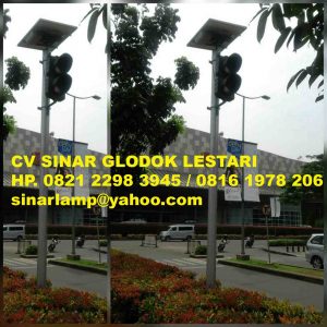 Lampu Warning Light Lalu Lintas Solar Cell Shinyoku