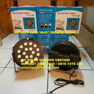 Lampu sorot led dekorasi pelaminan 18 Led RGB