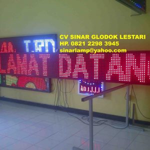 Running Text LED Display Berbasis LAN atau TCP IP