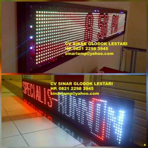 Running Text Outdoor 3 warna