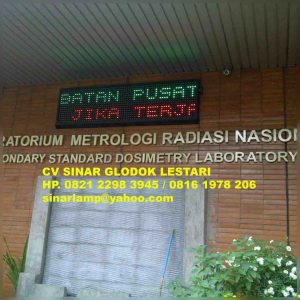 Running Text LED Outdoor 3 Warna 2 Baris
