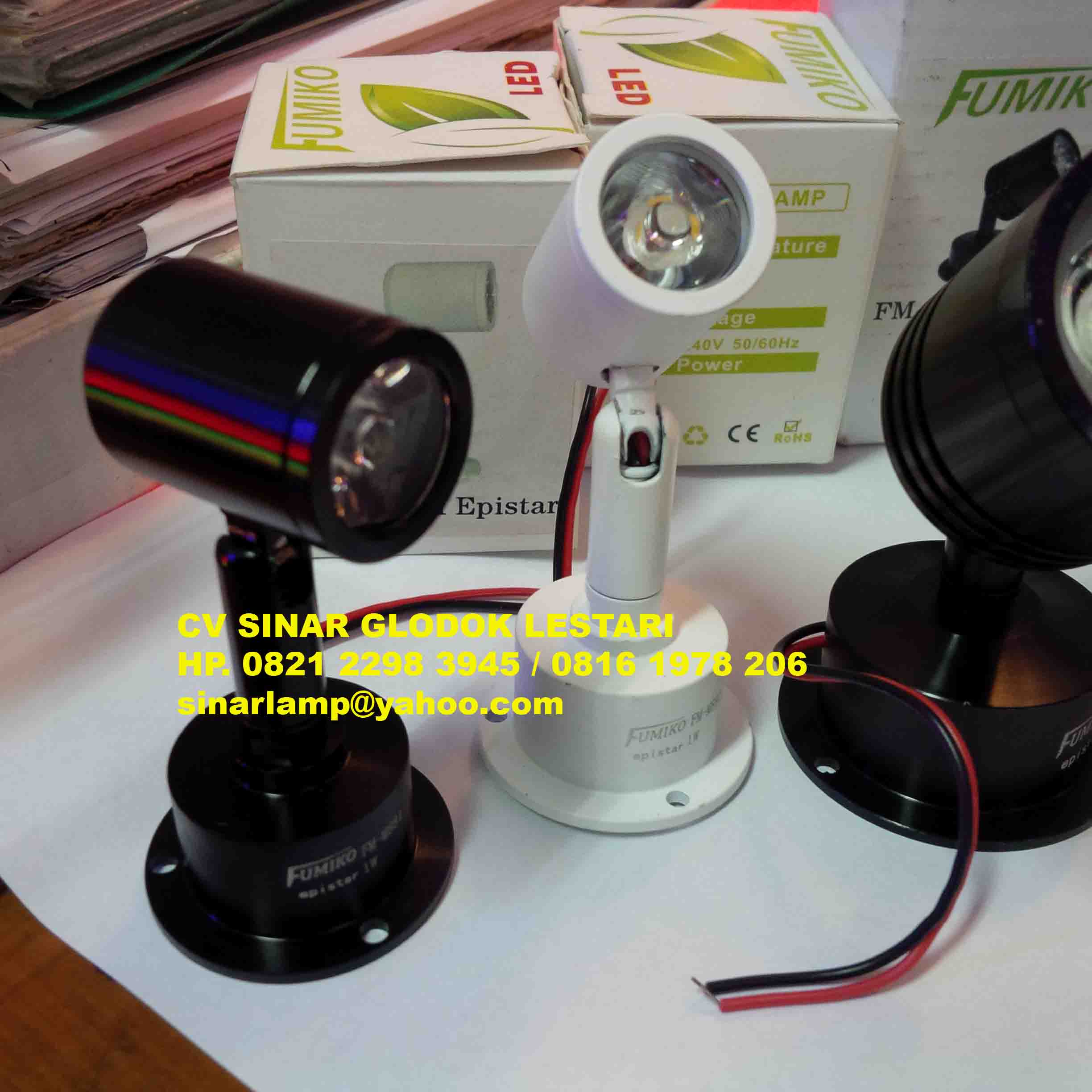  Lampu  Sorot Mini  Epistar LED  1W Fumiko Agen dan 