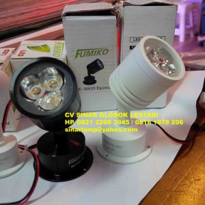 Lampu Sorot Mini Estalase LED 3W Fumiko